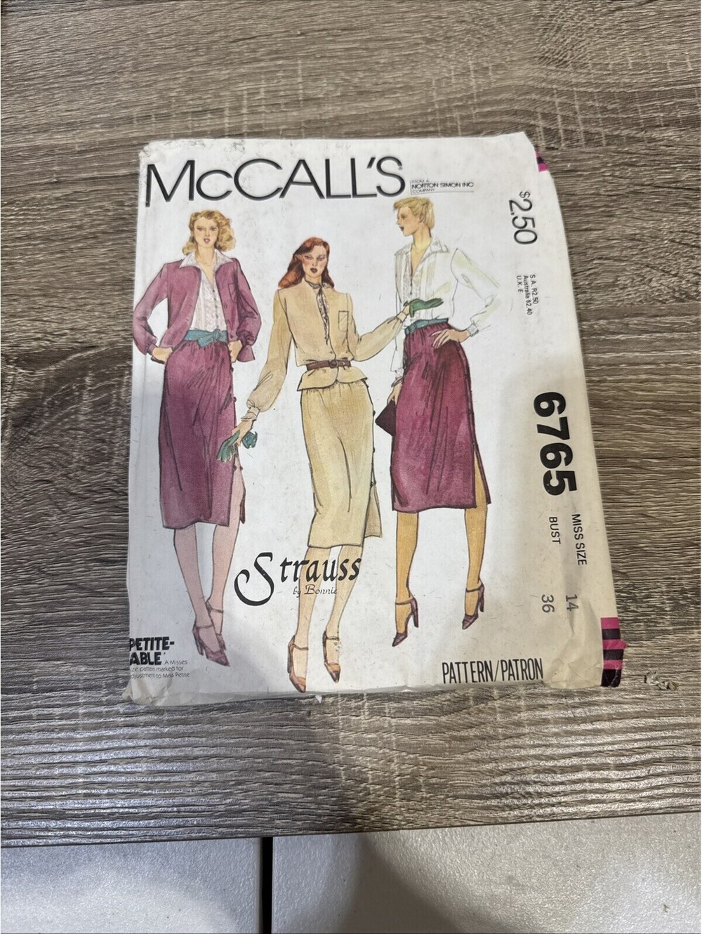 VTG McCall's 6765 Size 14 Retro Jacket Skirt Blouse Uncut Sewing Pattern FF